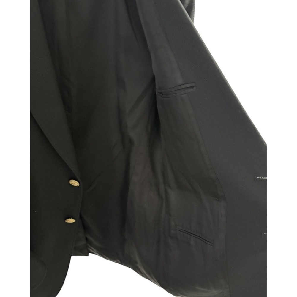 Arnold Palmer Blazer Sport Coat Men‎ 39R Textured Black Gold Crest Buttons - Picture 6 of 13
